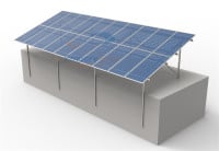 Double-pole Ground Mounting Structure